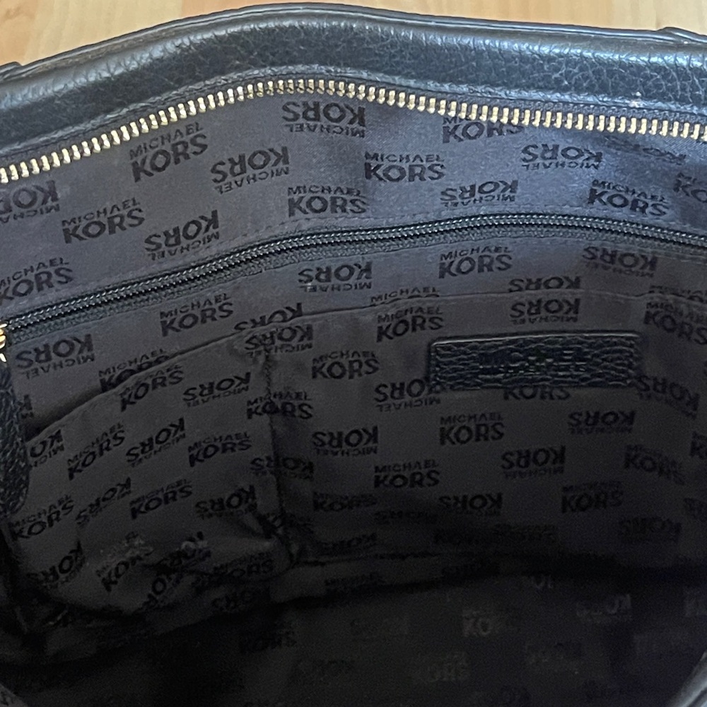 Michael Kors Black Satchel with Gold Accents - Picture 5 of 6